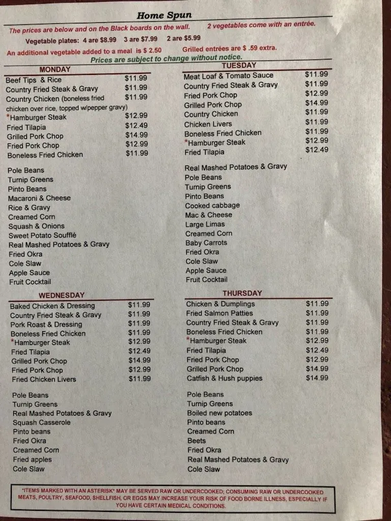 Menu 1