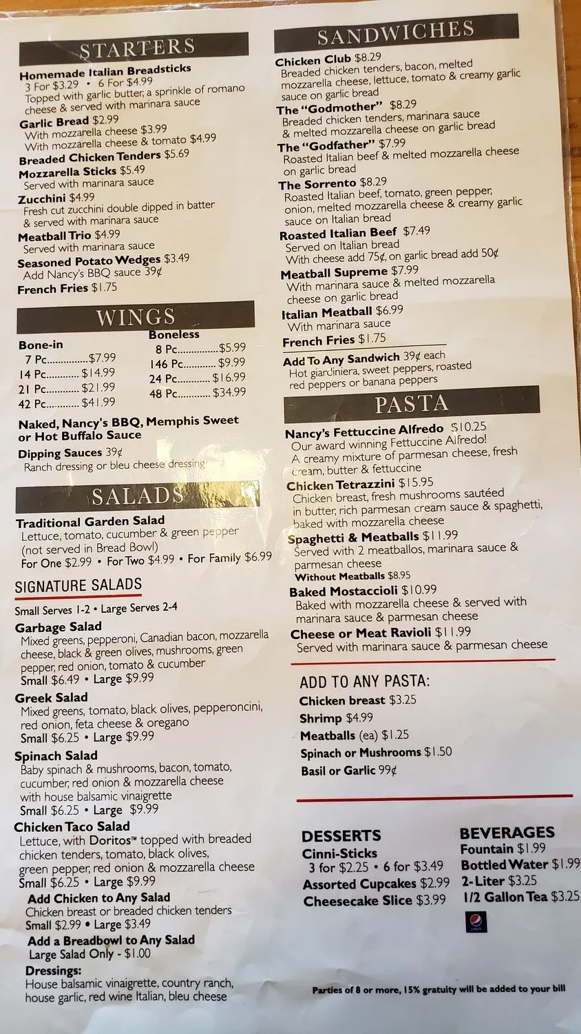 Menu 5