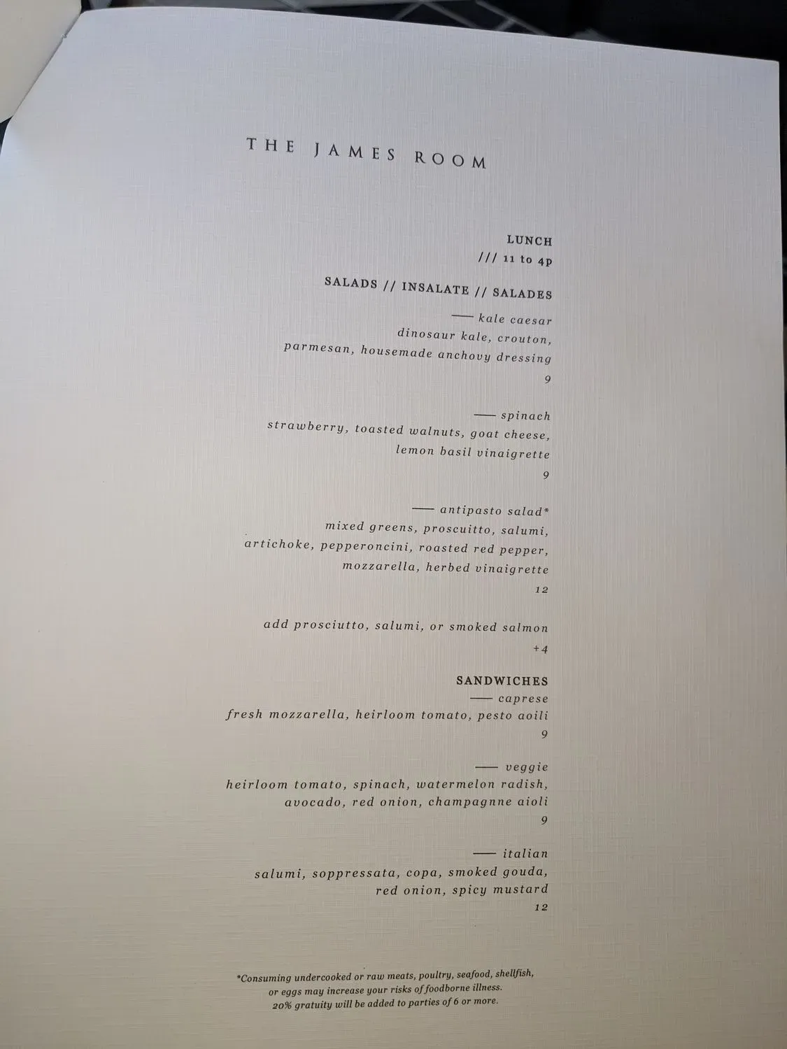 Menu 2