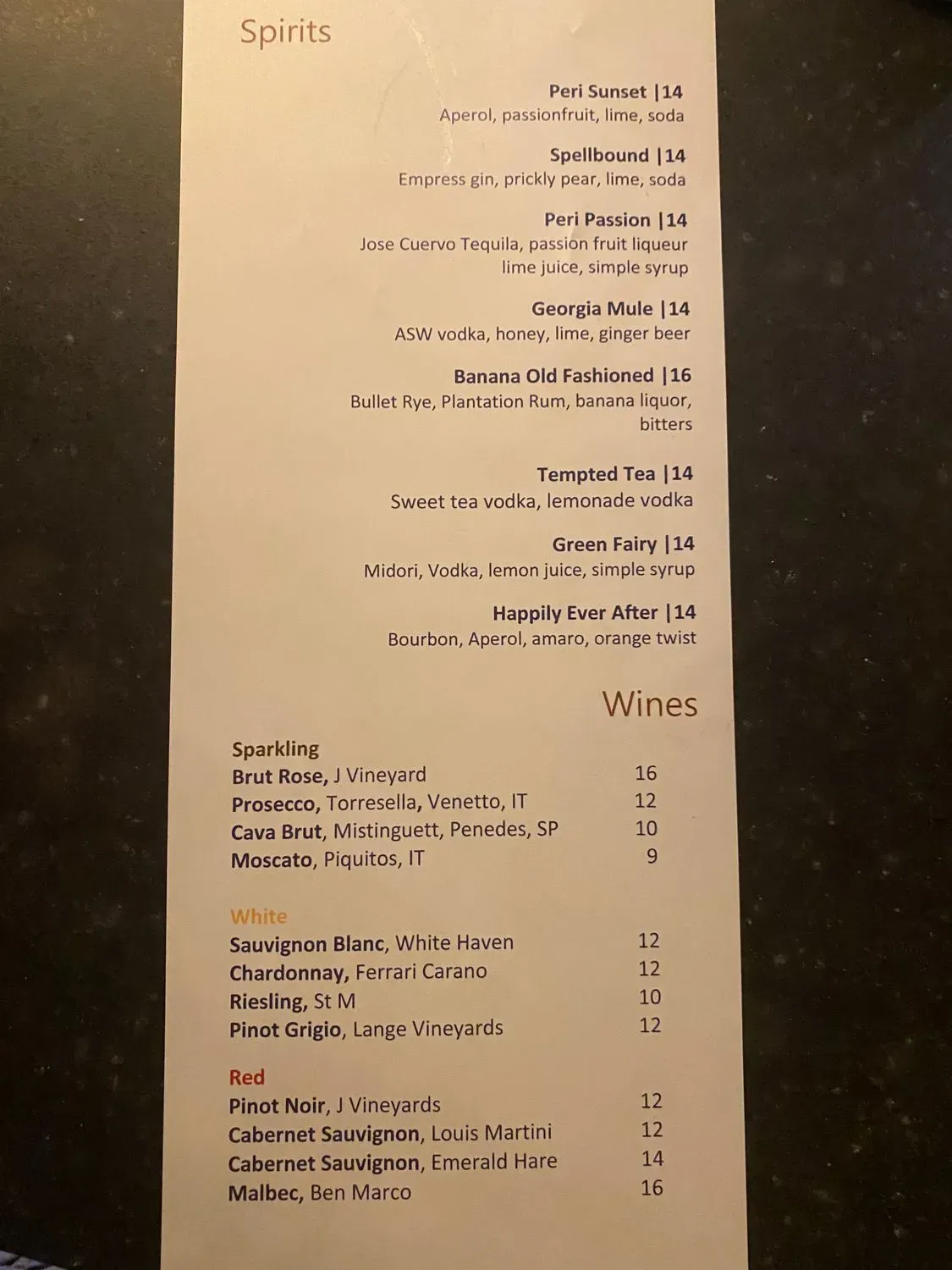 Menu 1