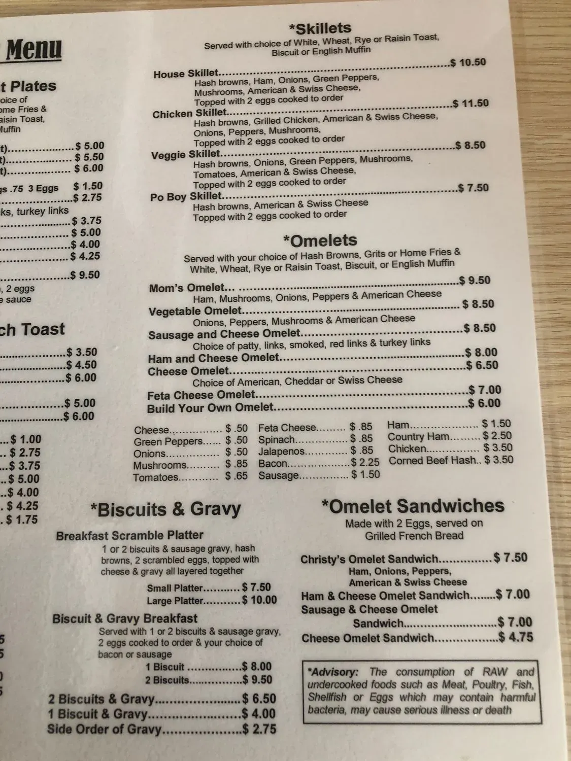 Menu 5