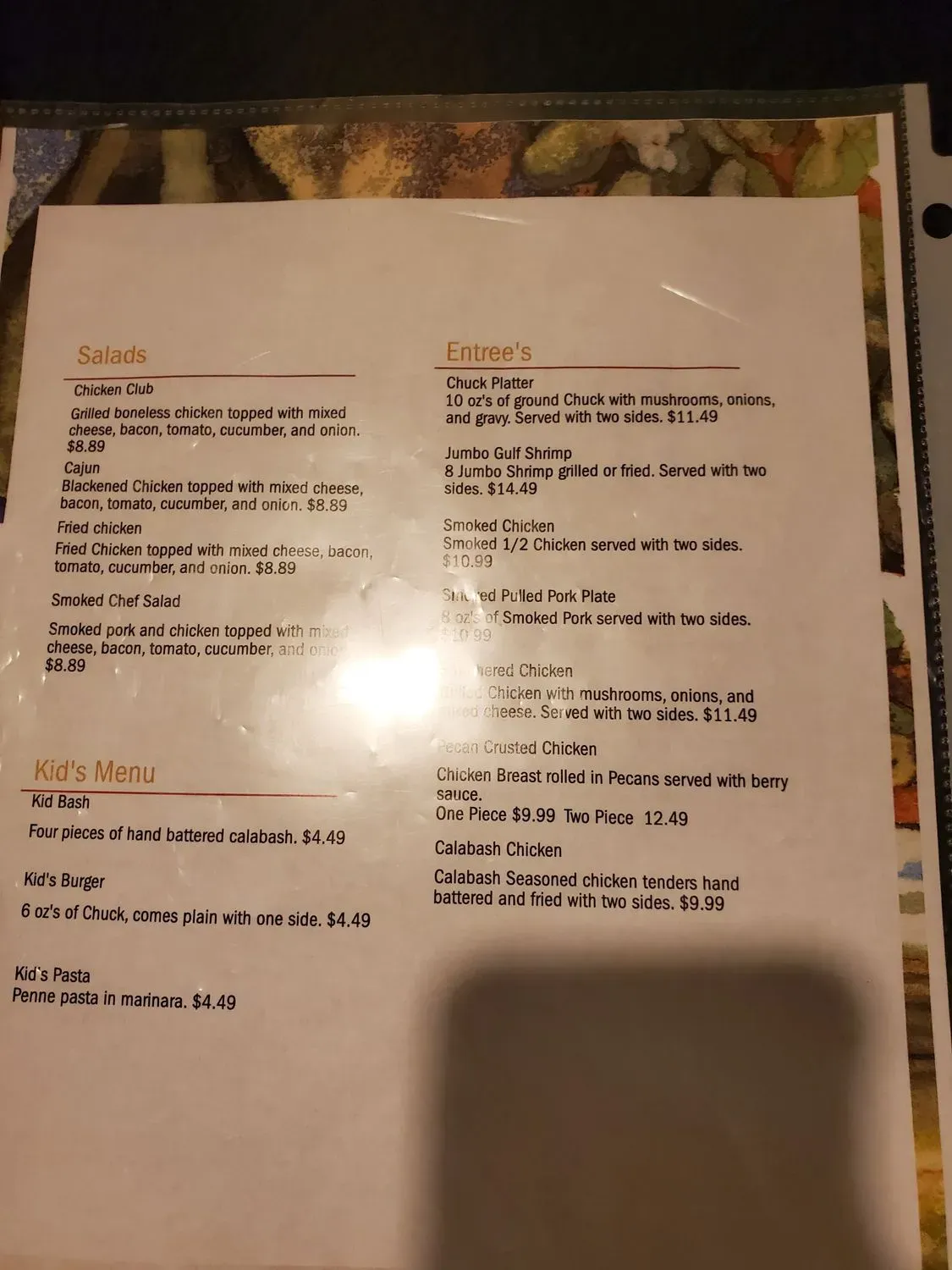 Menu 4