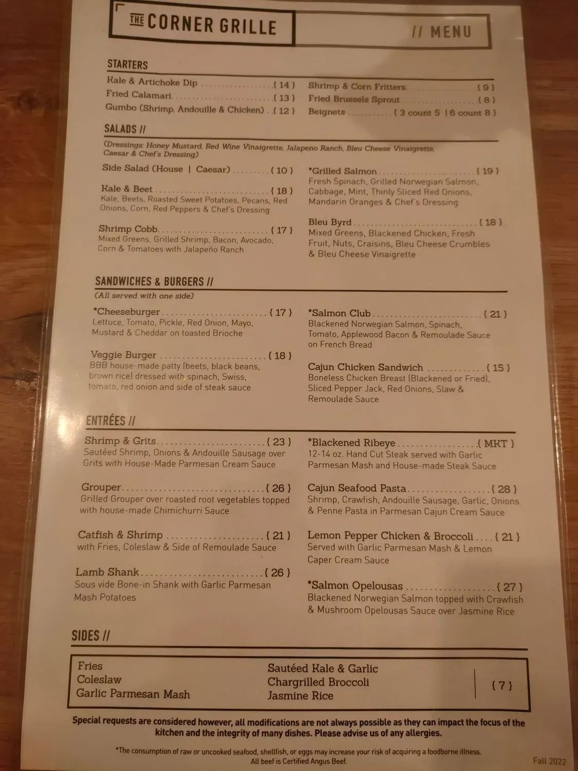 Menu 5