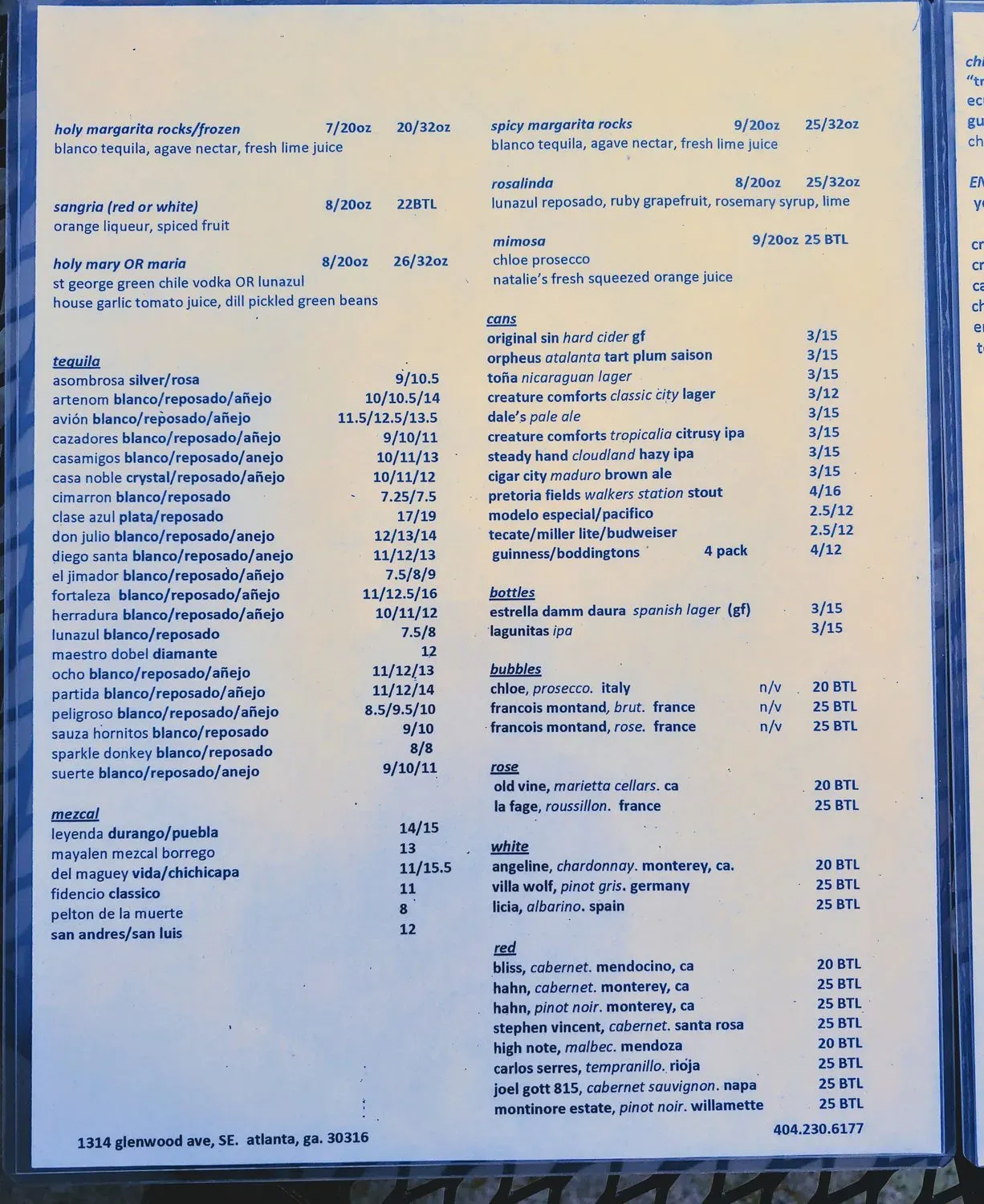 Menu 1