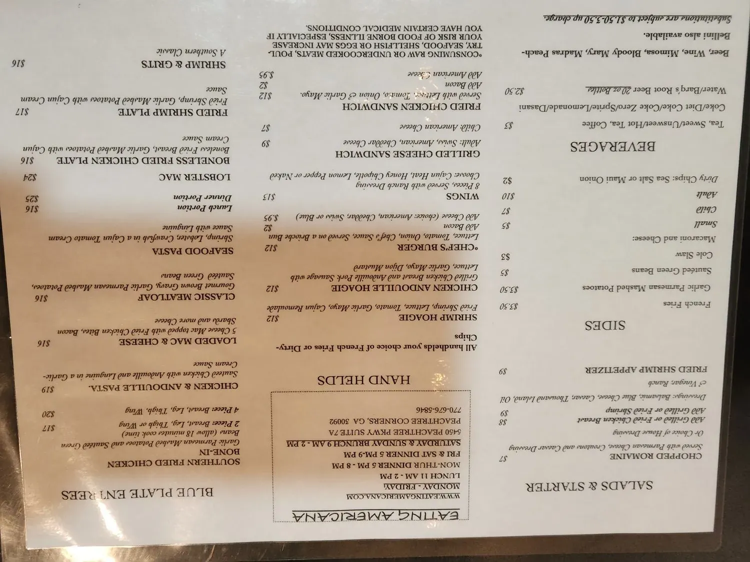 Menu 1