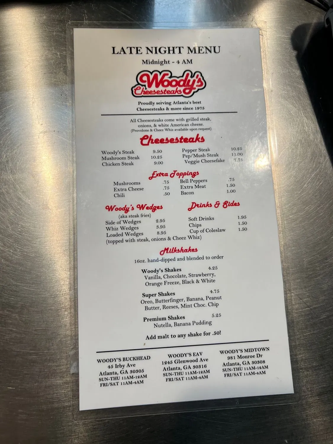 Menu 1