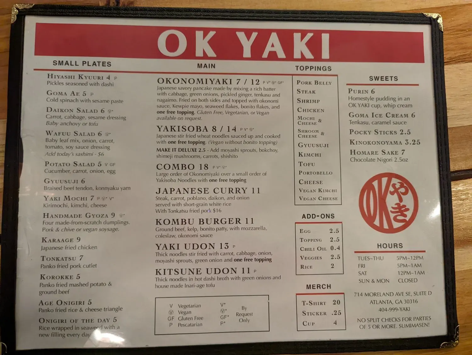 Menu 5