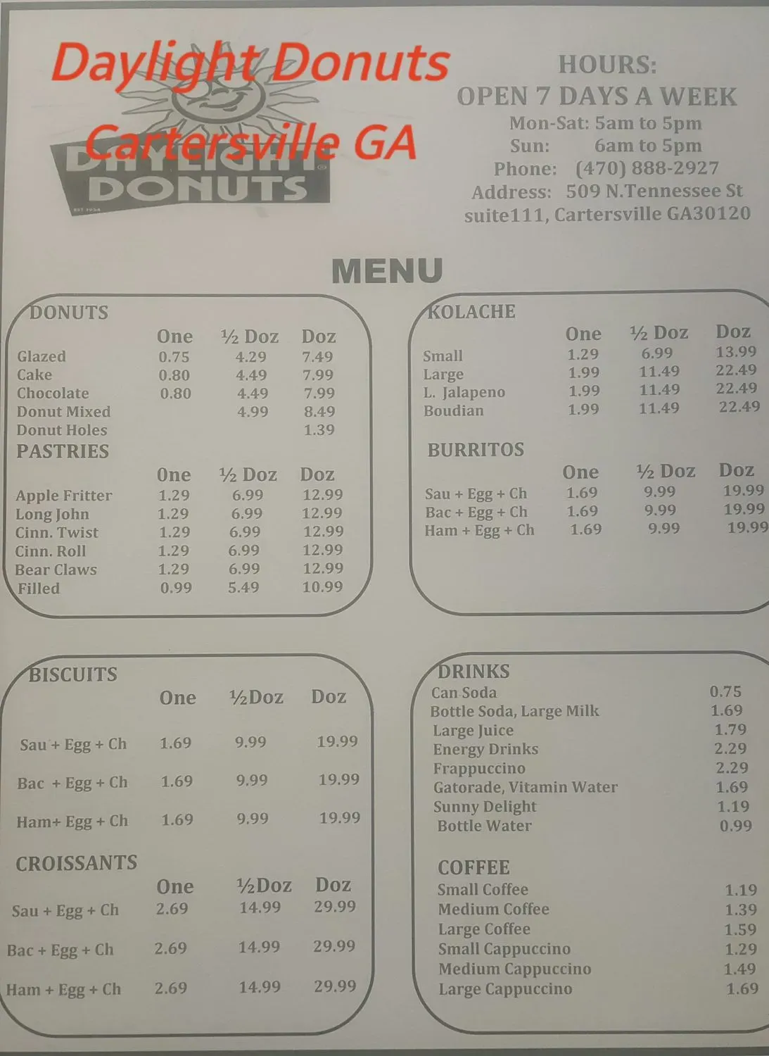 Menu 2