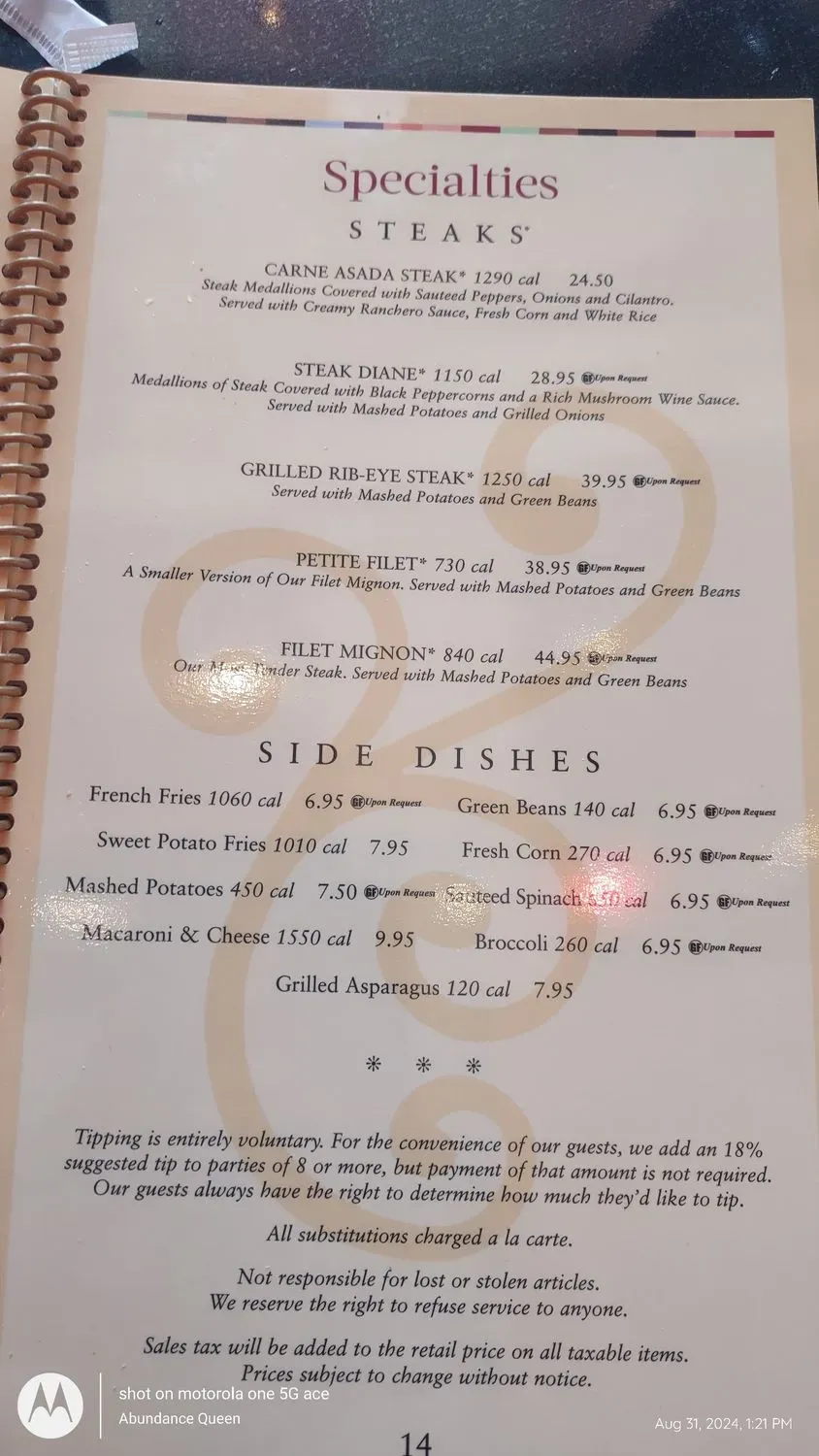 Menu 5