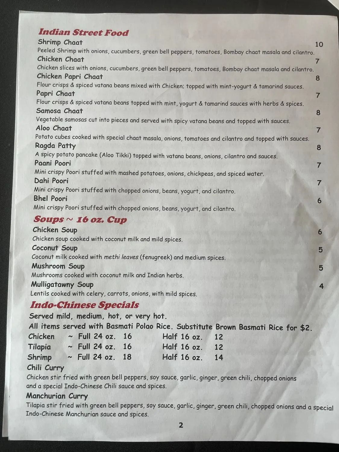 Menu 4