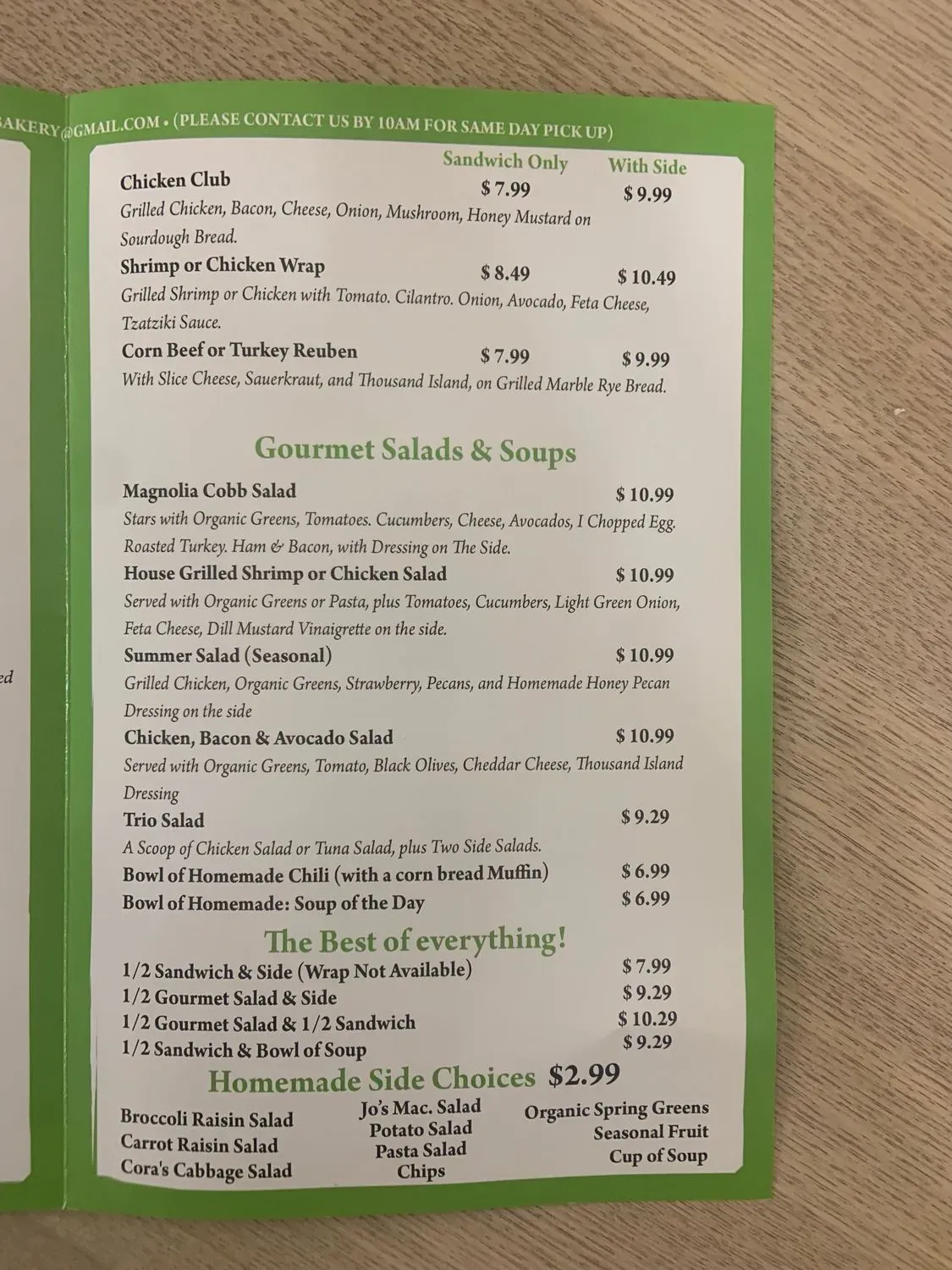 Menu 4