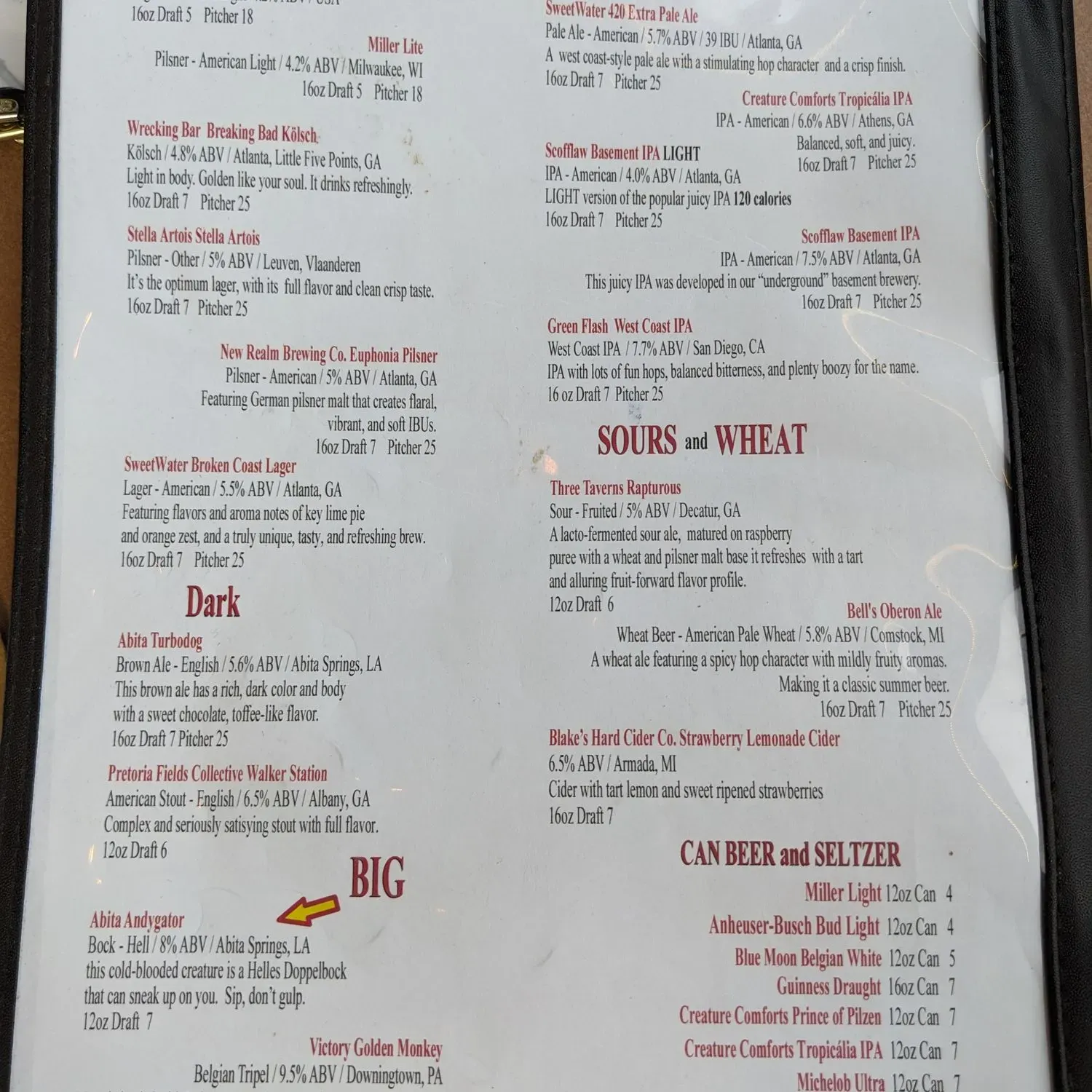 Menu 2