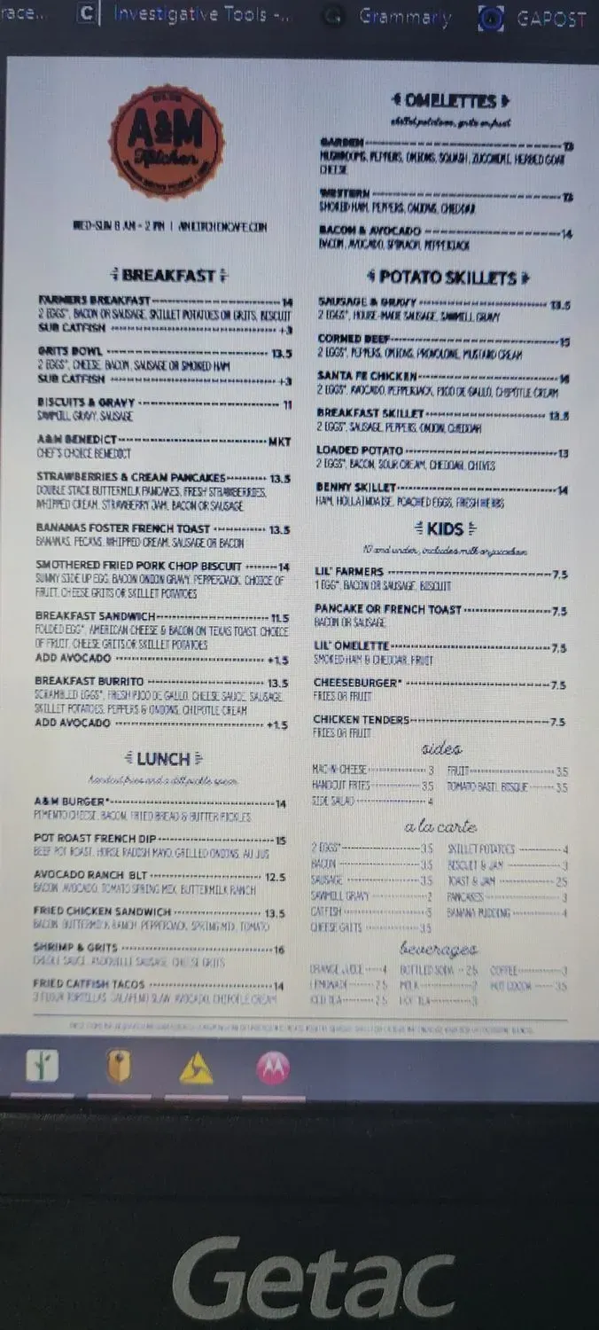 Menu 5