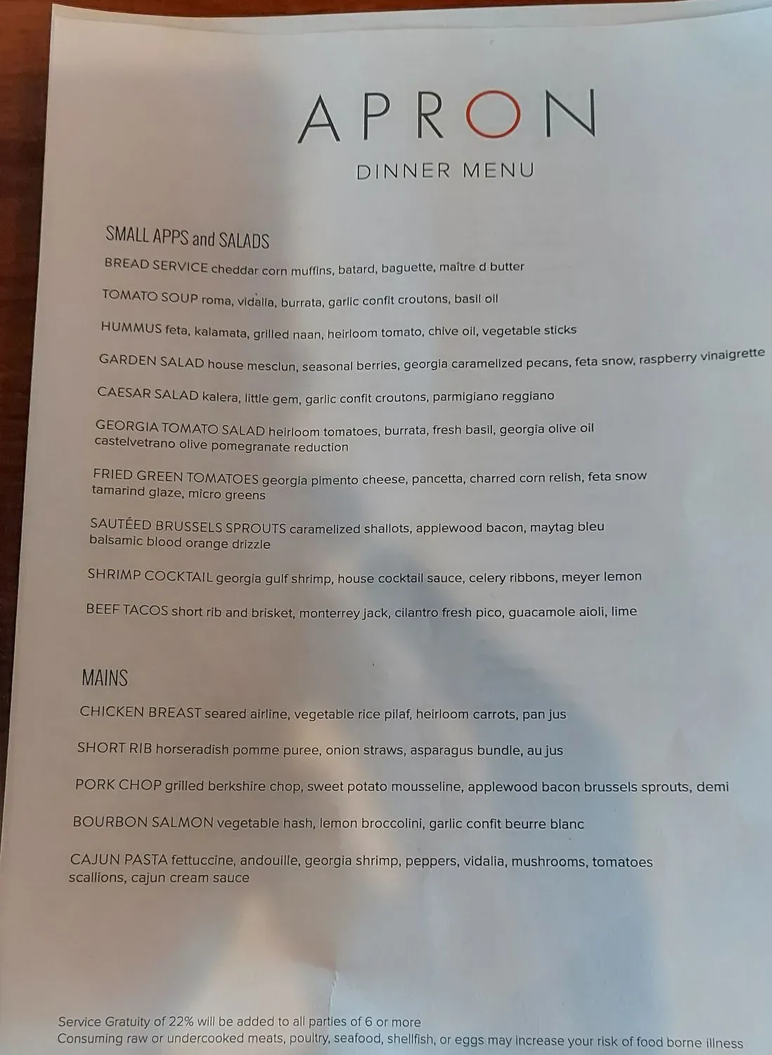 Menu 6