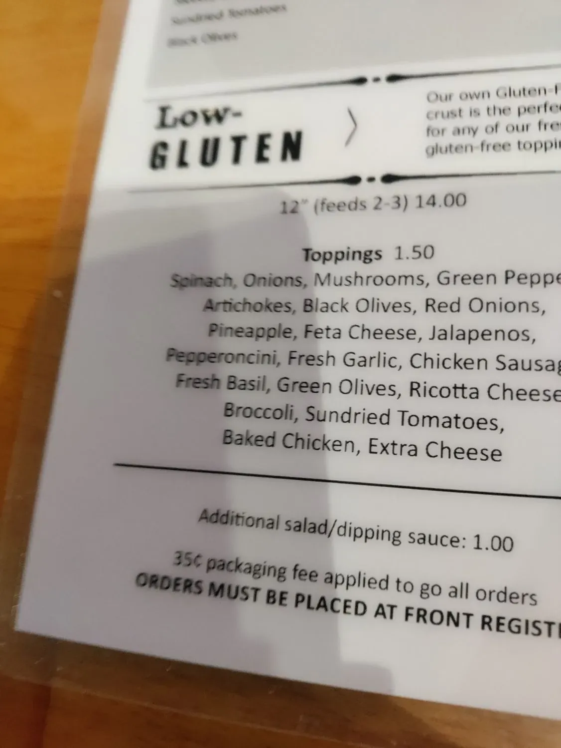 Menu 5