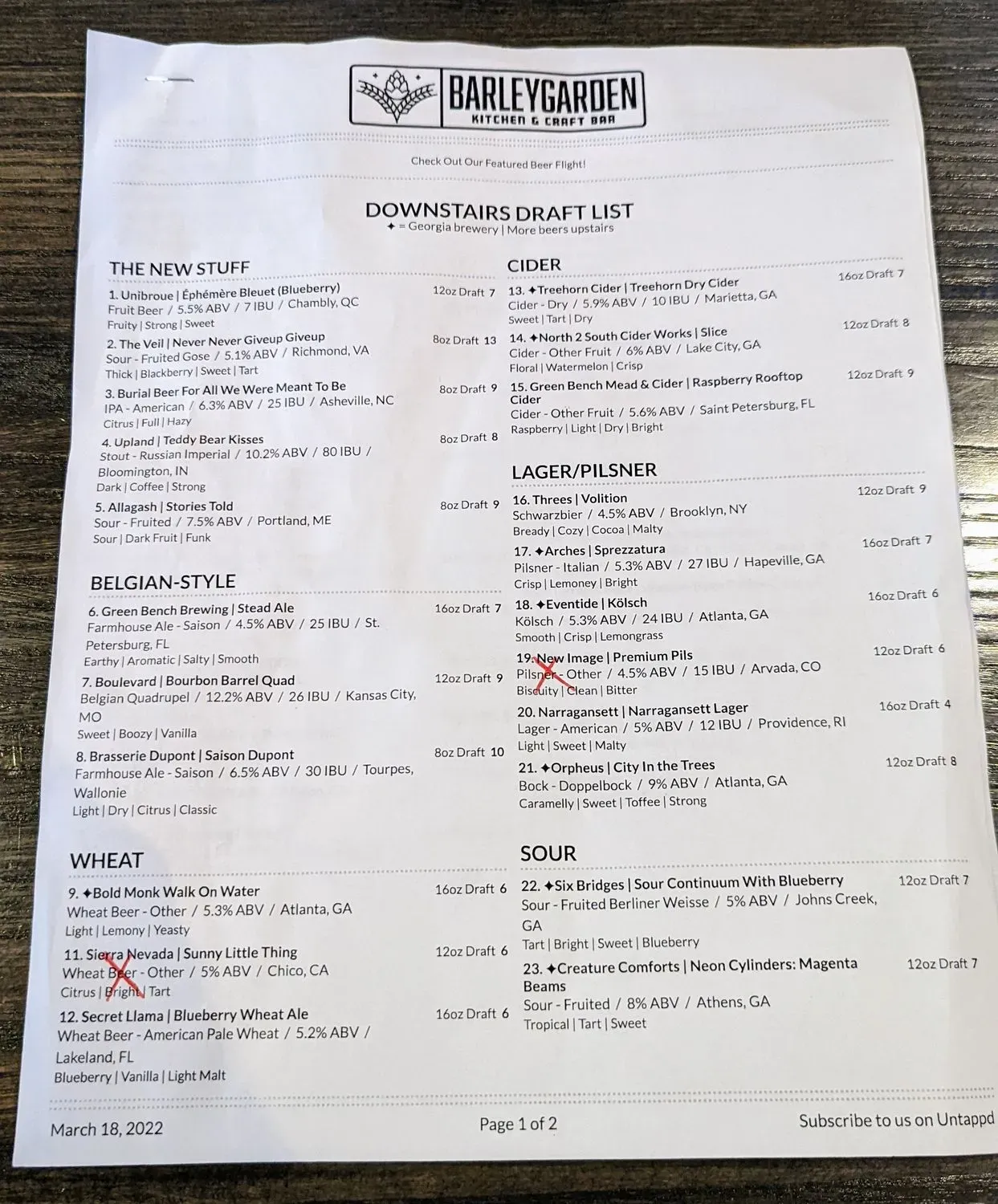 Menu 5