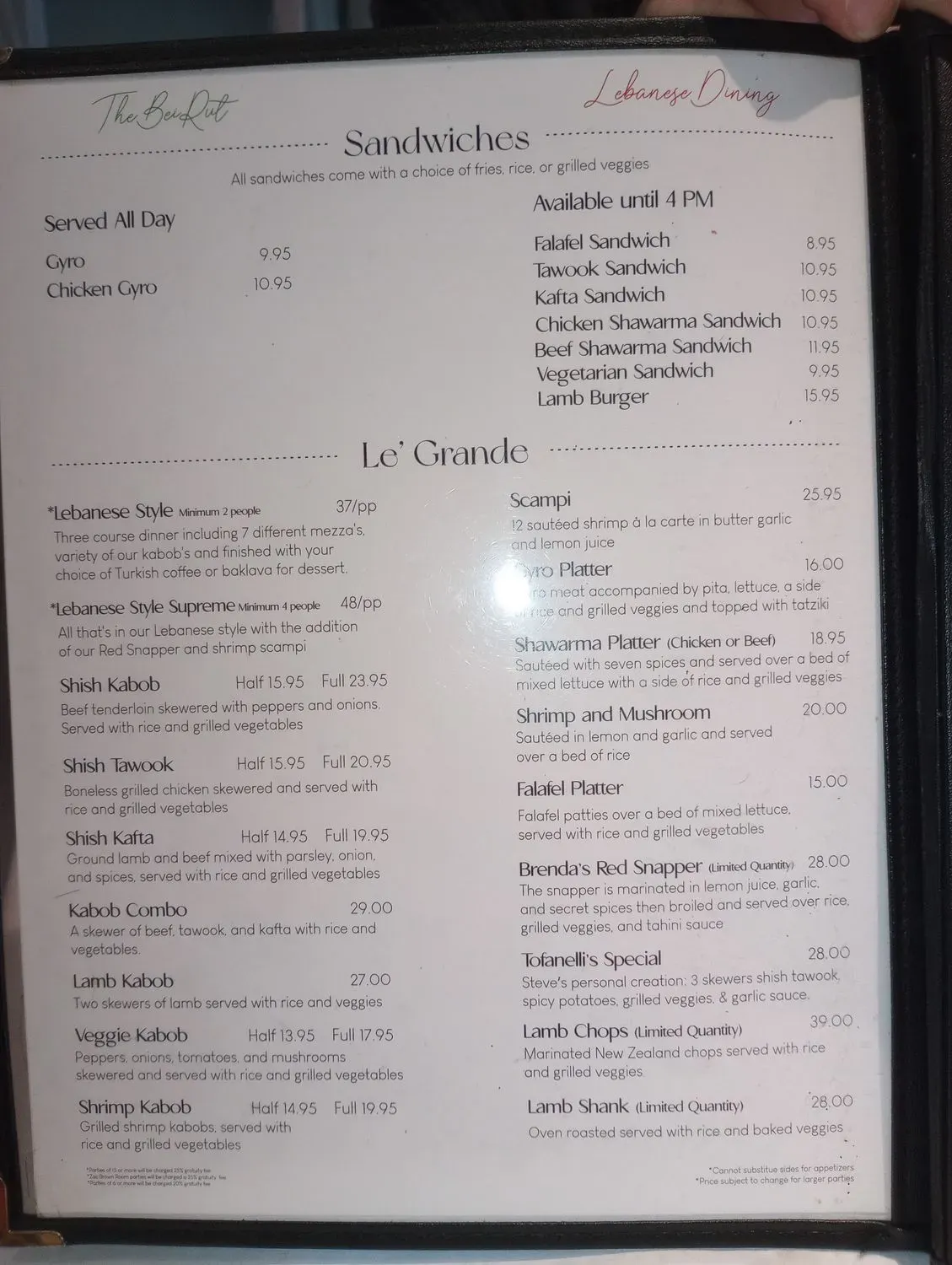 Menu 6