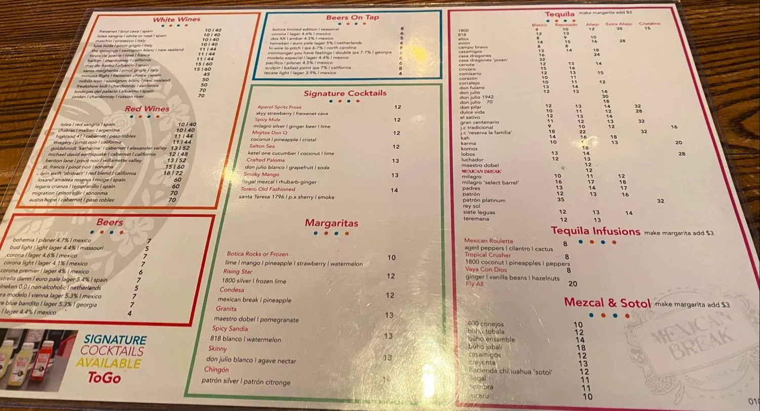 Menu 6