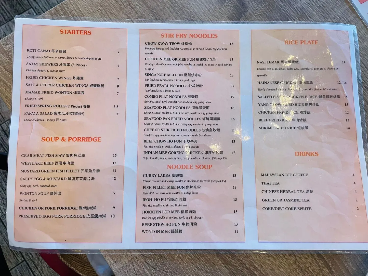 Menu 5