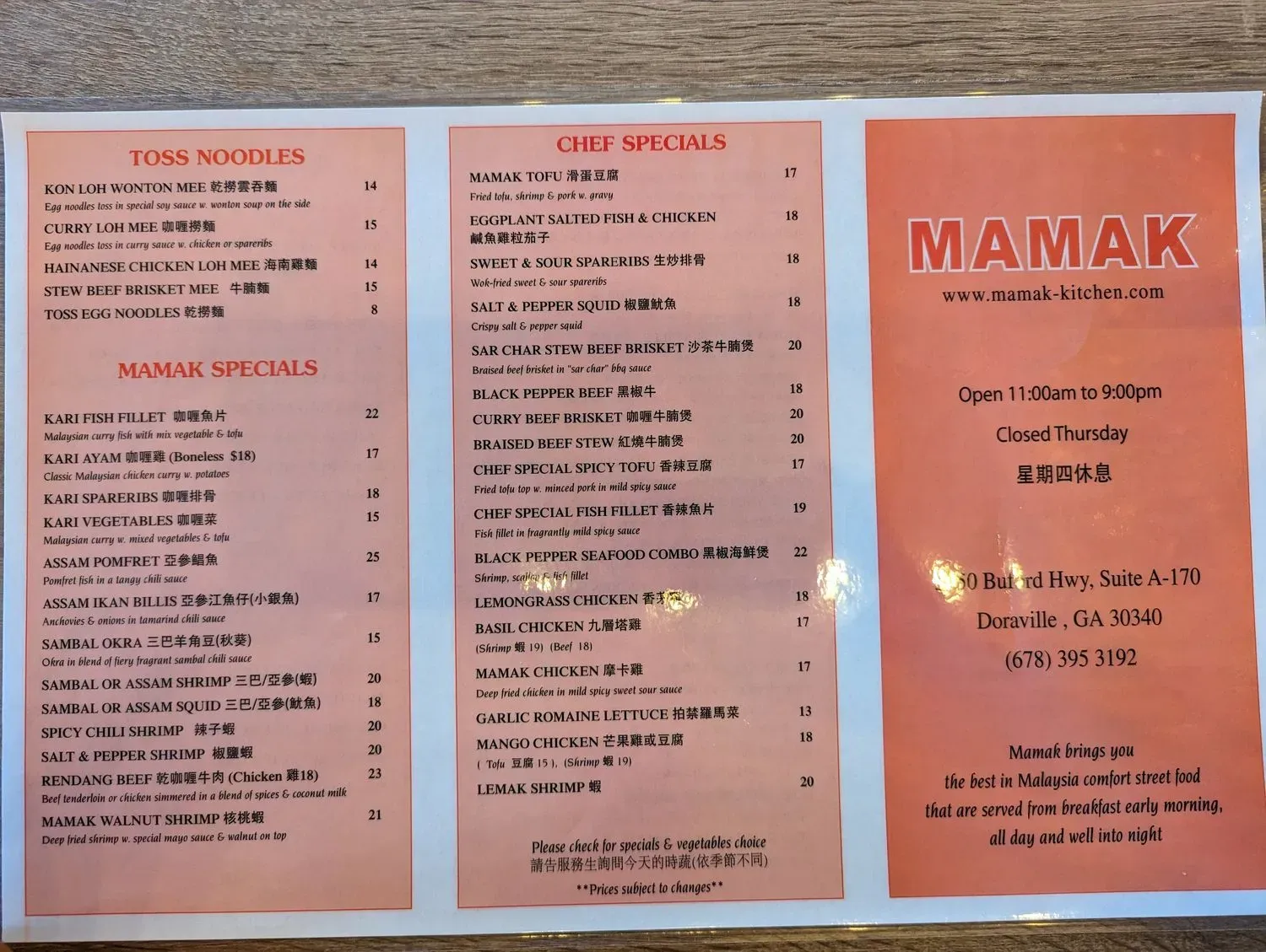 Menu 4