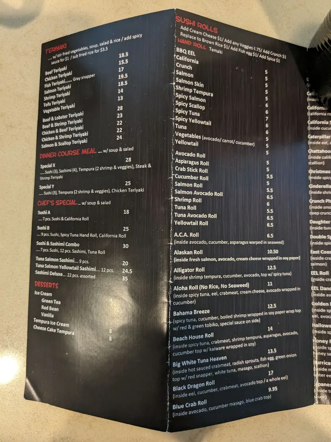 Menu 5