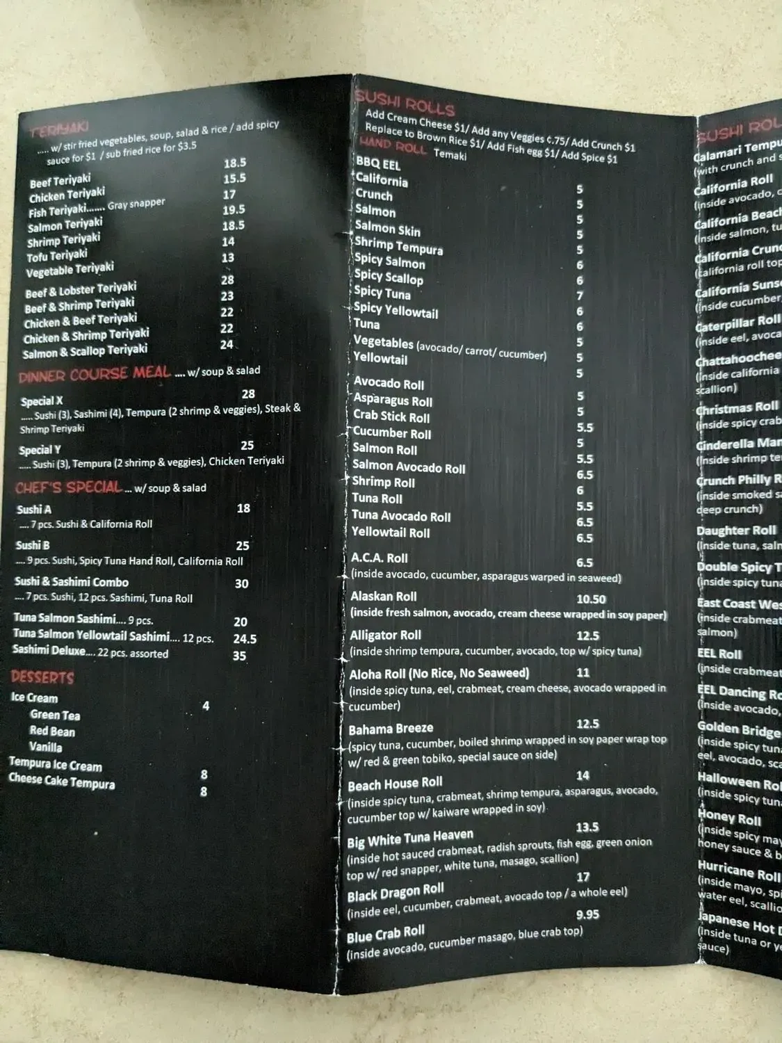 Menu 6