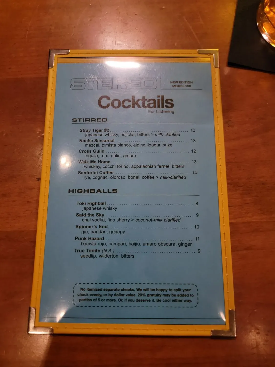 Menu 1