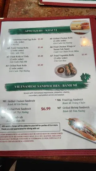 Menu 5