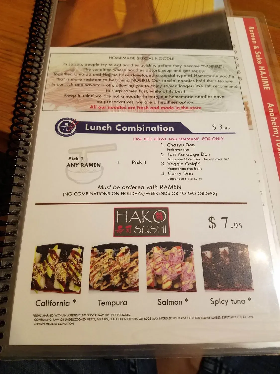 Menu 2