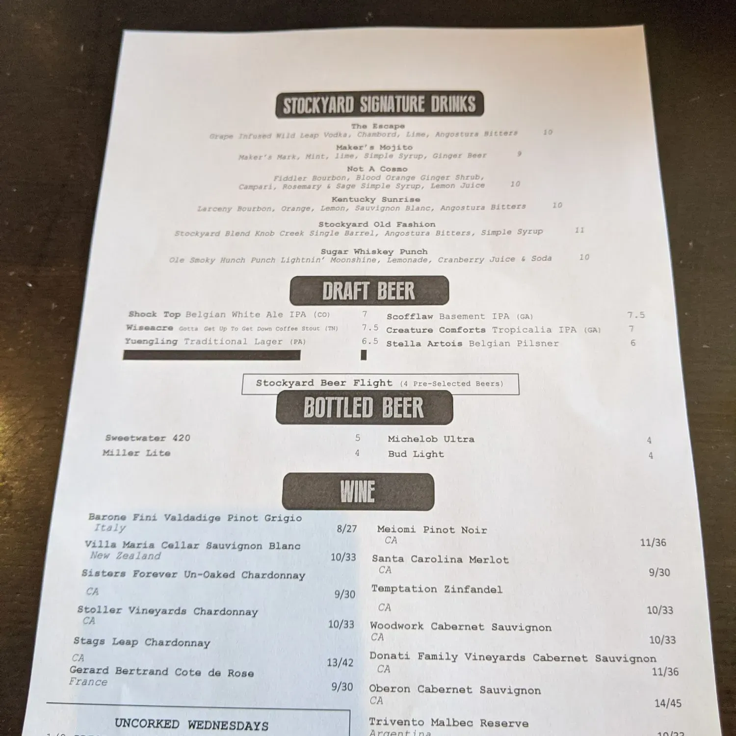 Menu 3