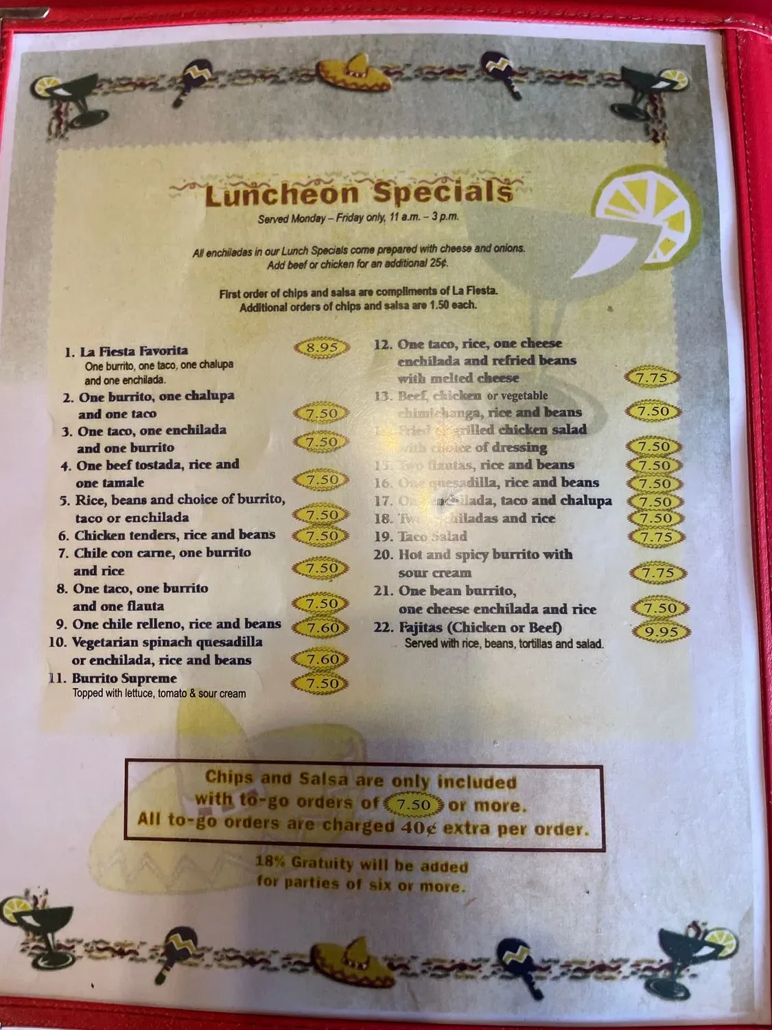 Menu 6