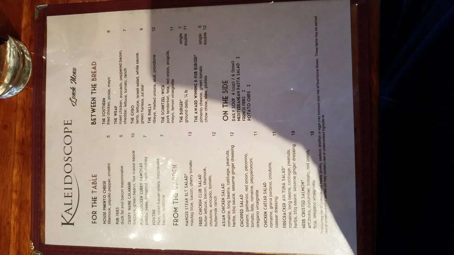 Menu 2