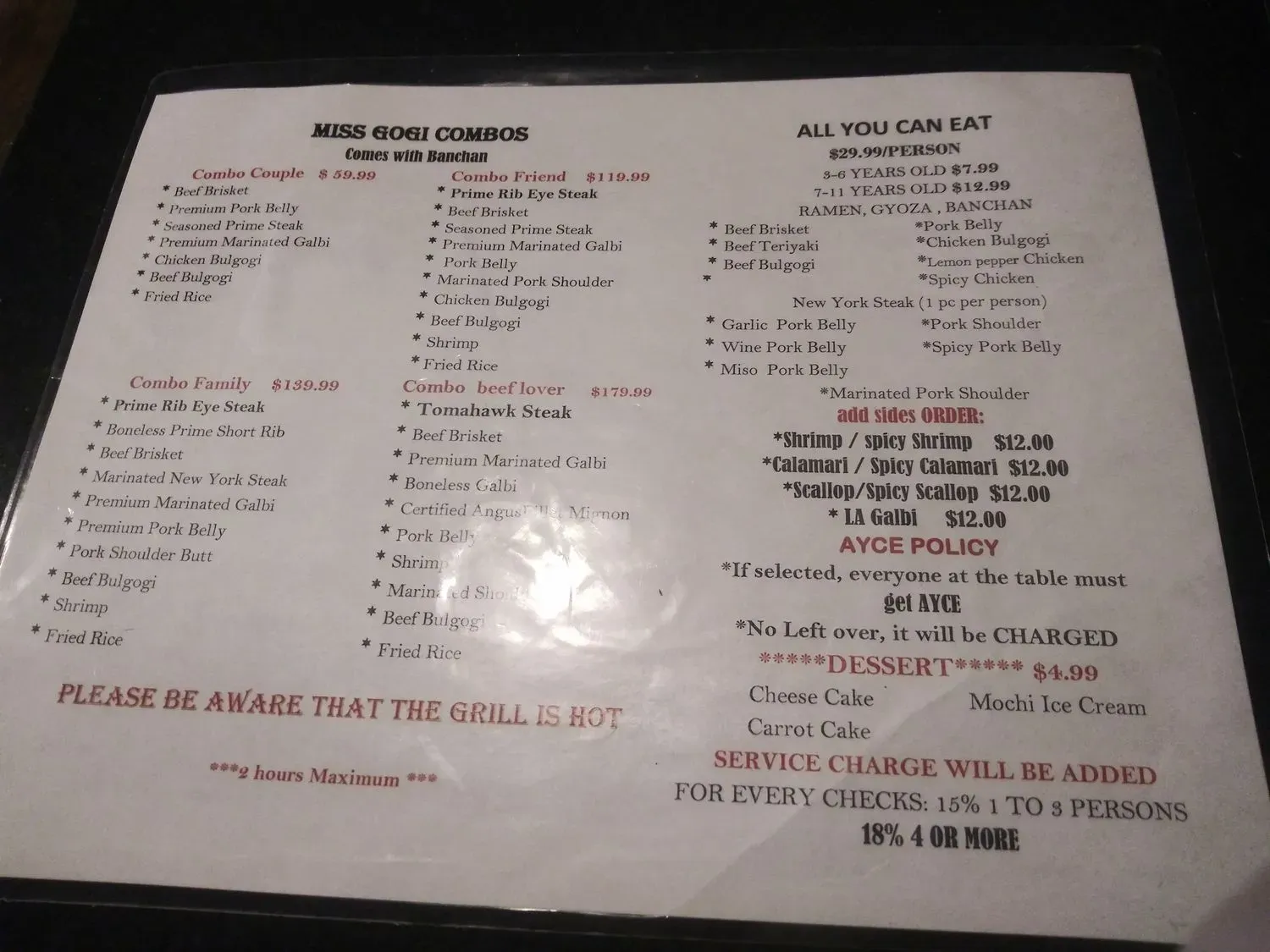 Menu 3