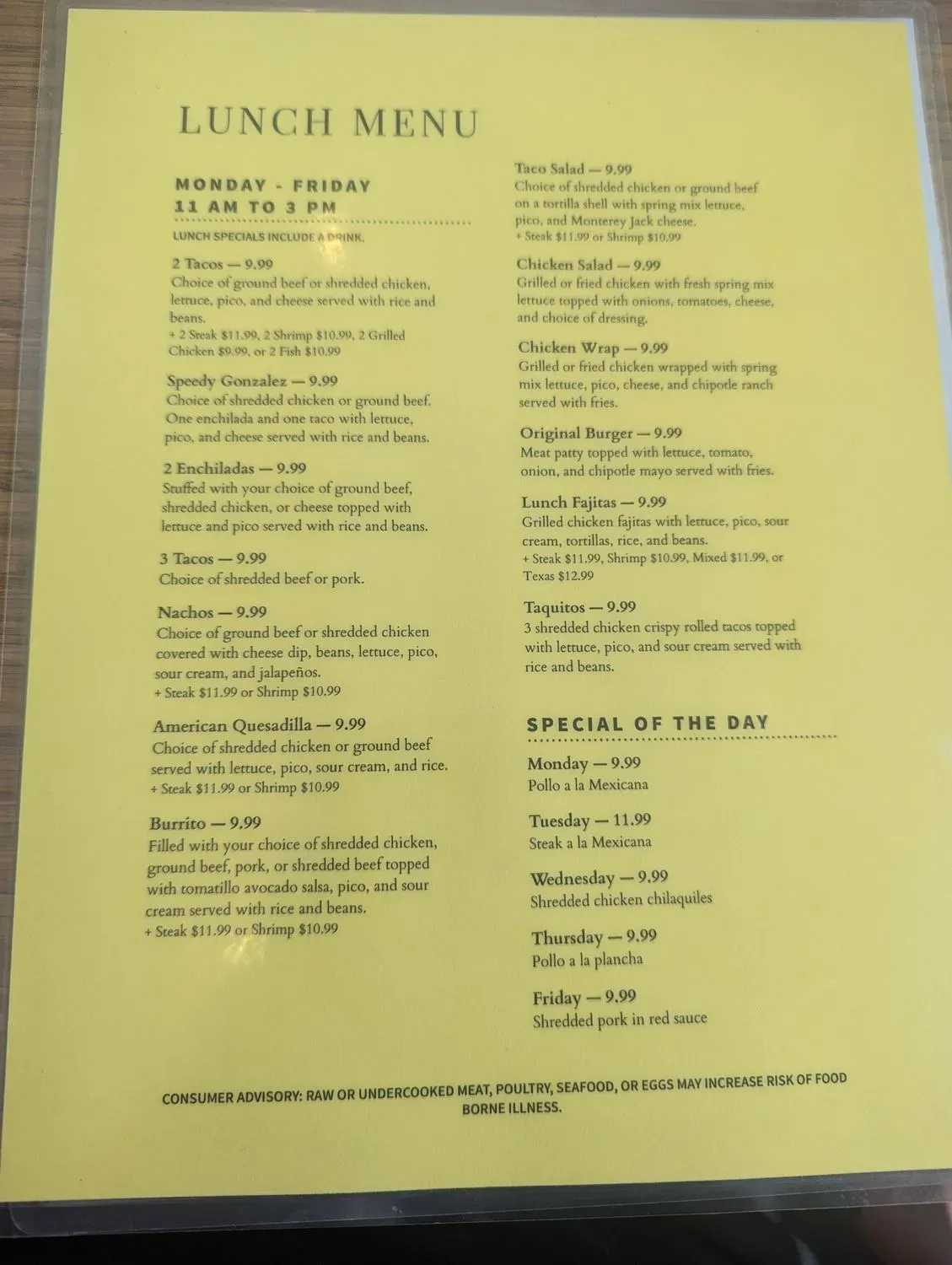 Menu 6