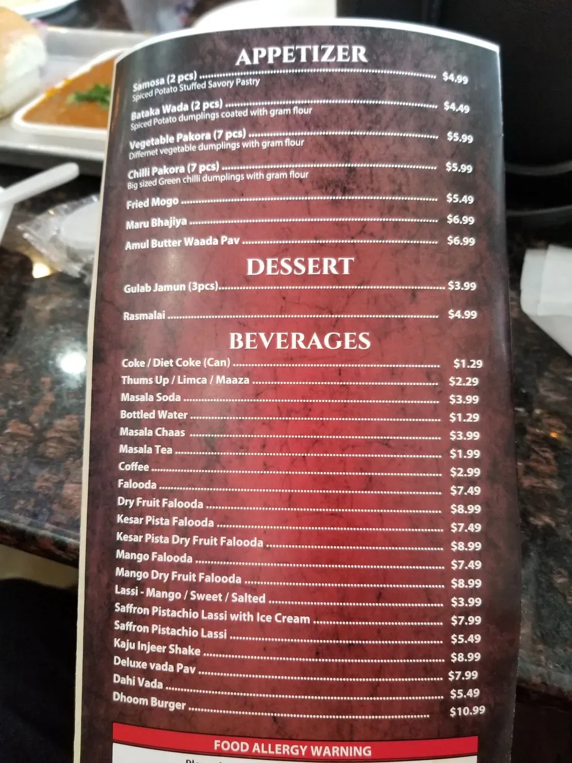 Menu 6