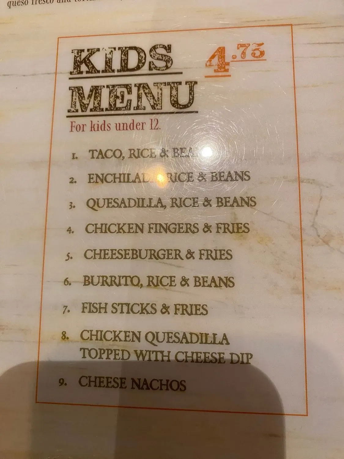 Menu 5