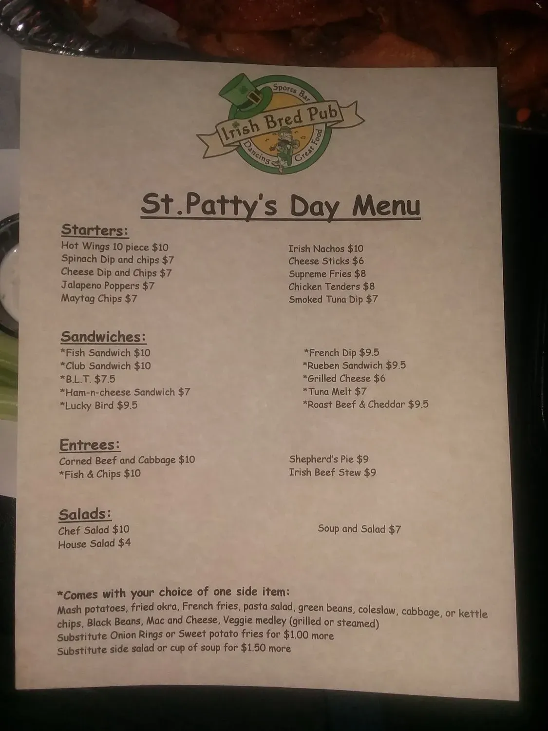 Menu 5