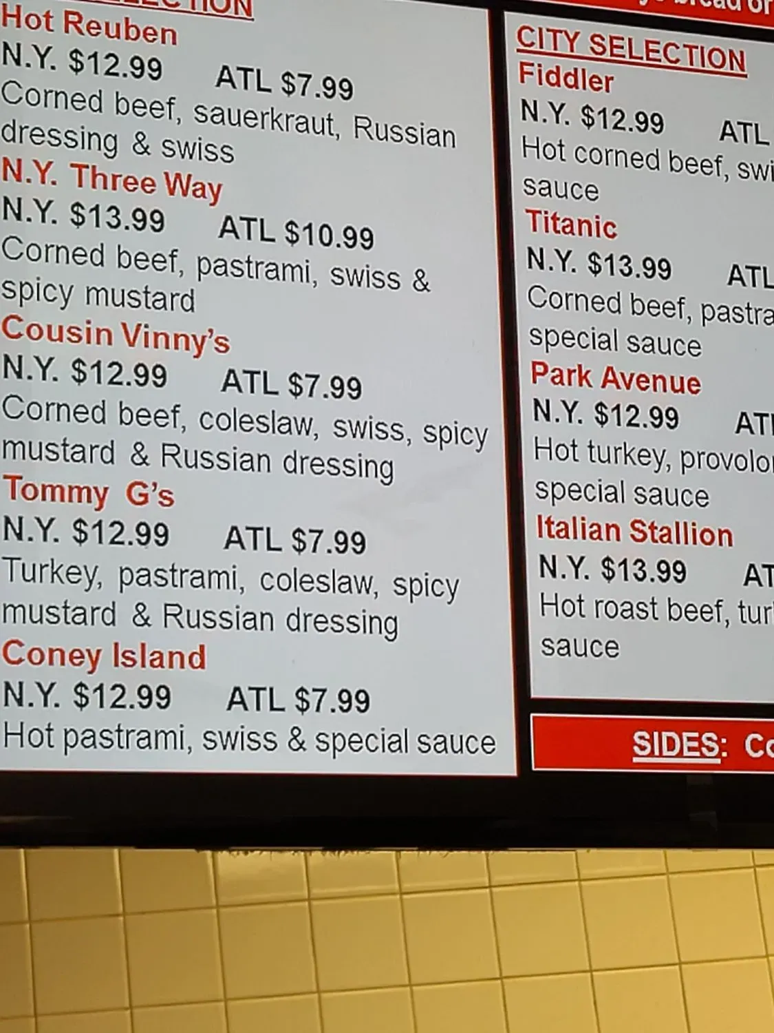 Menu 1