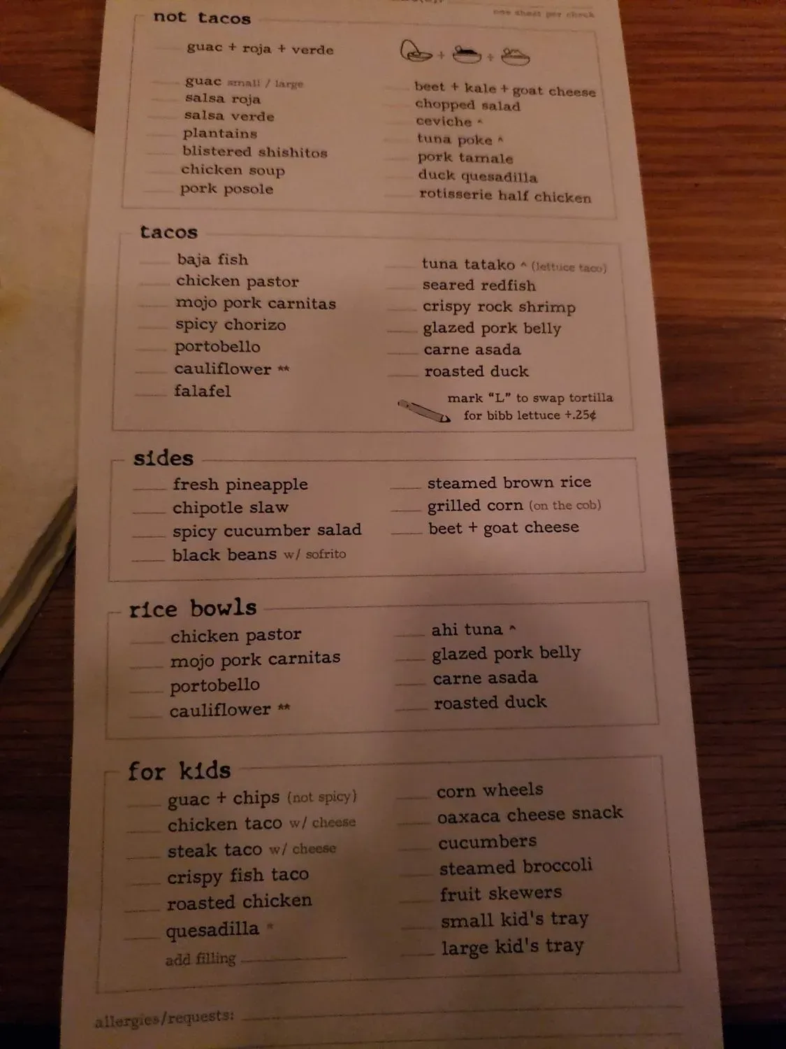 Menu 6