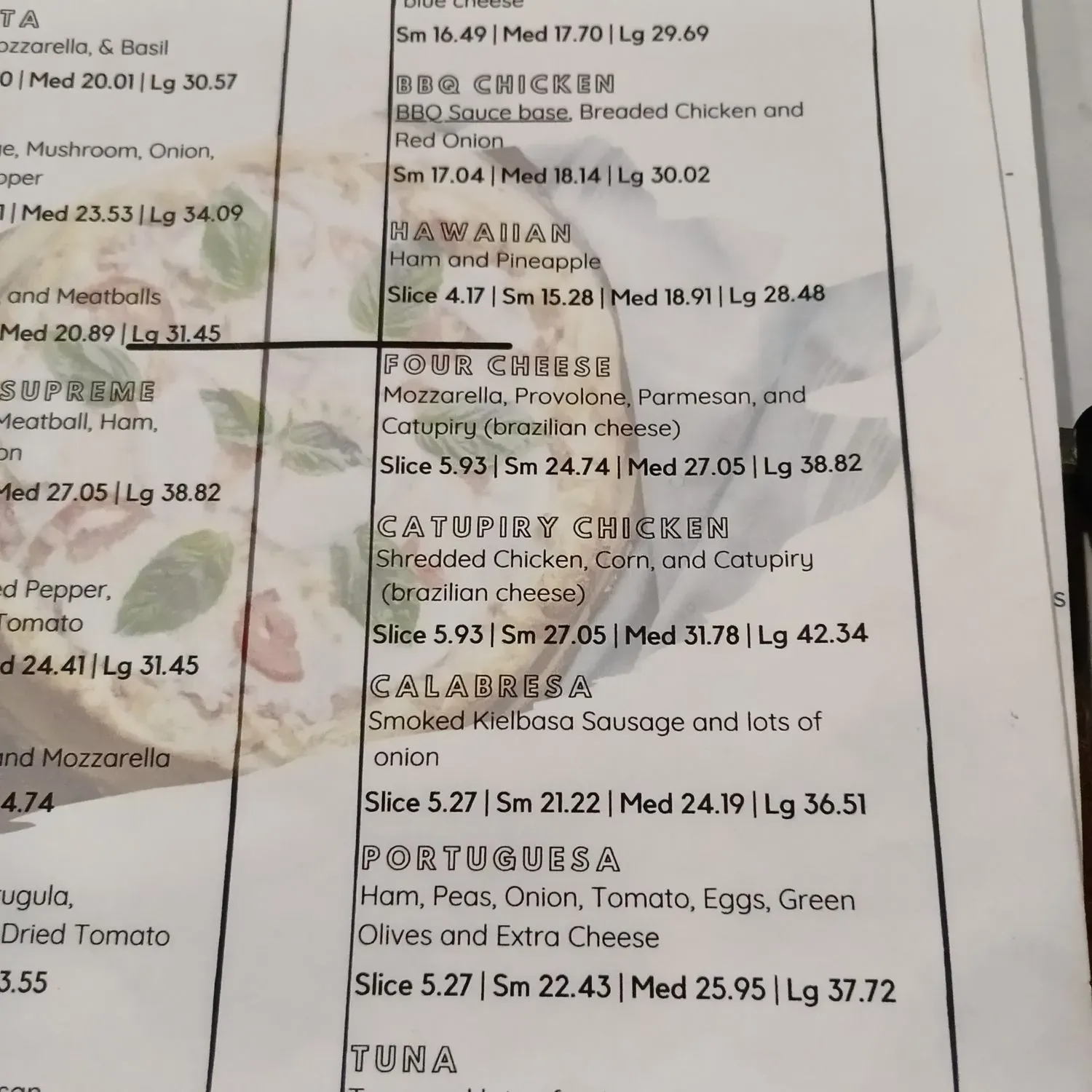 Menu 1