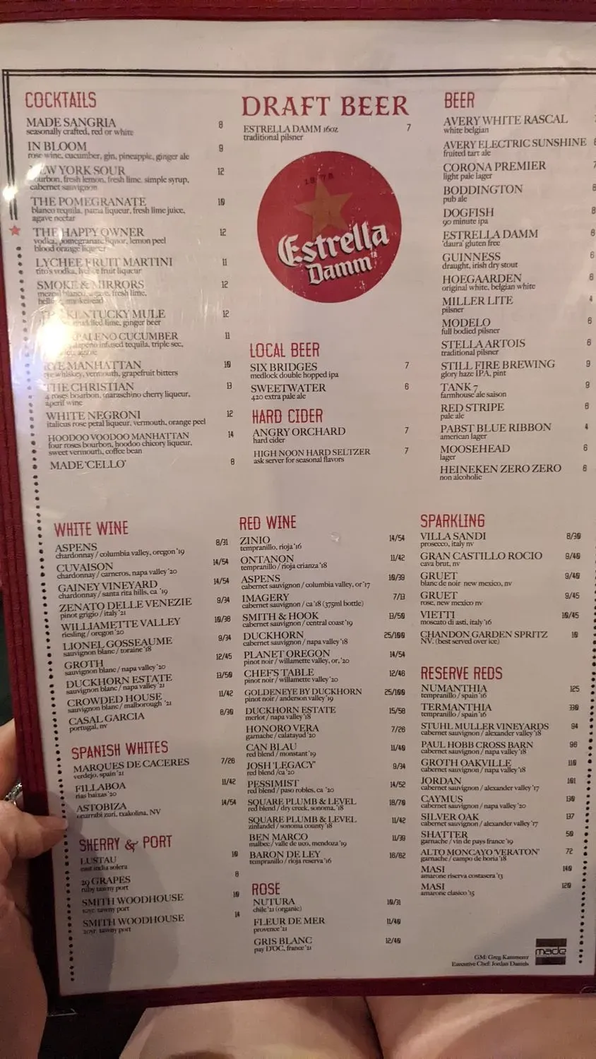 Menu 2