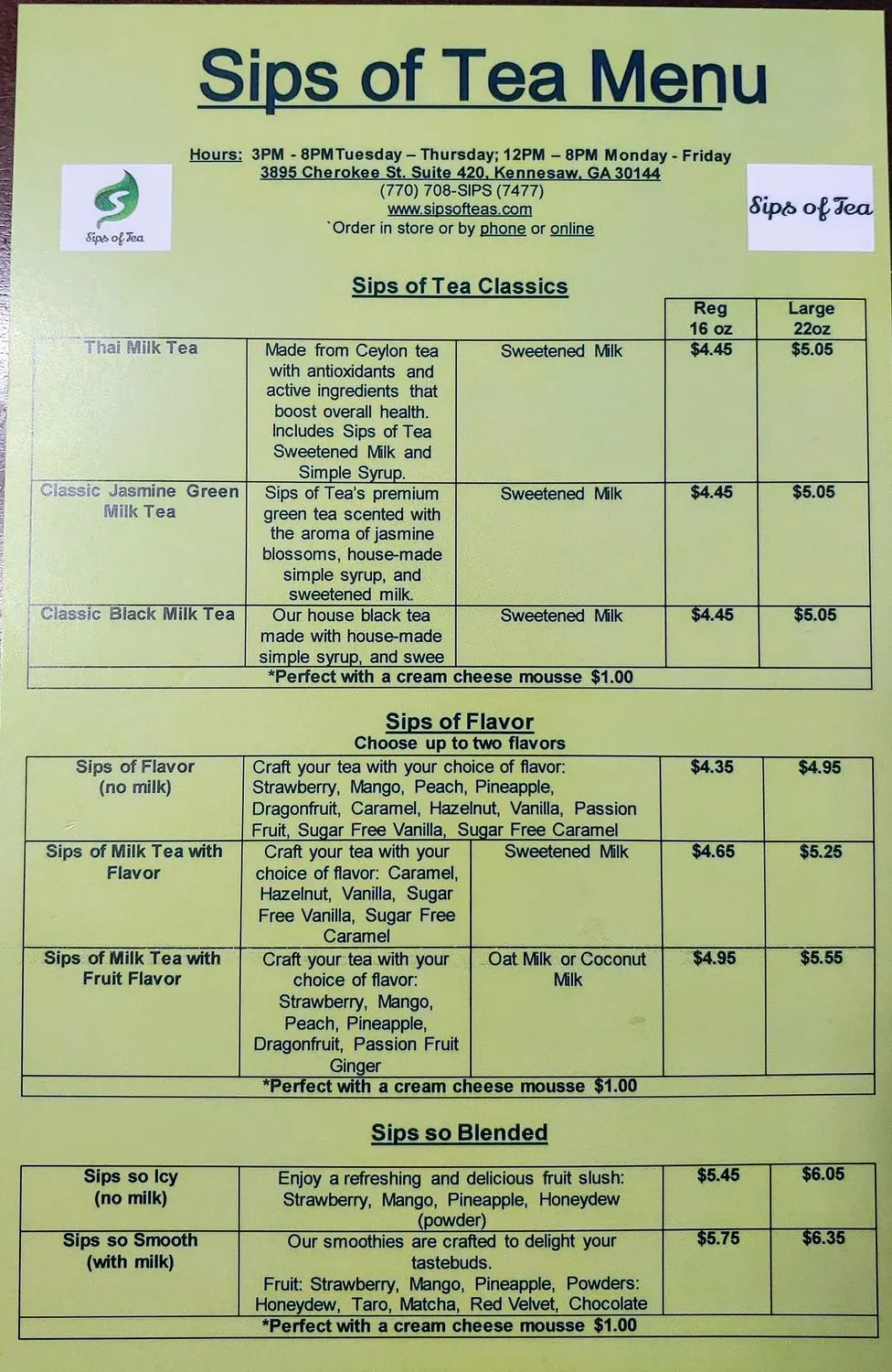 Menu 4