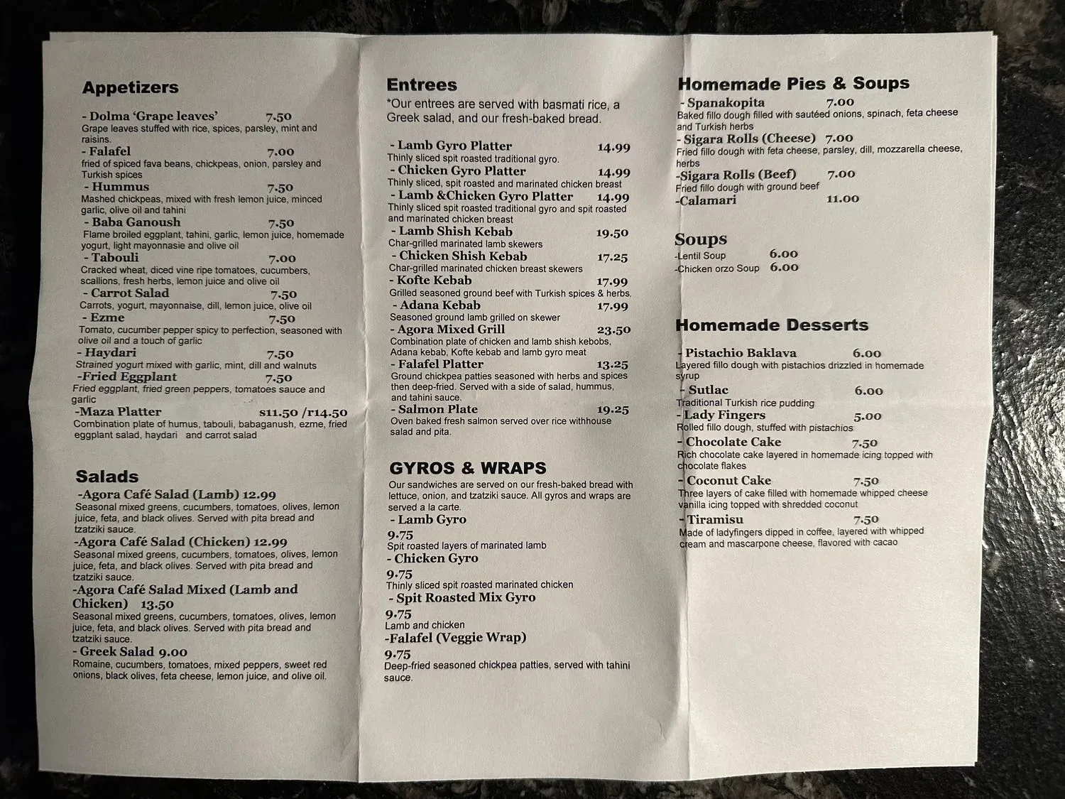 Menu 3