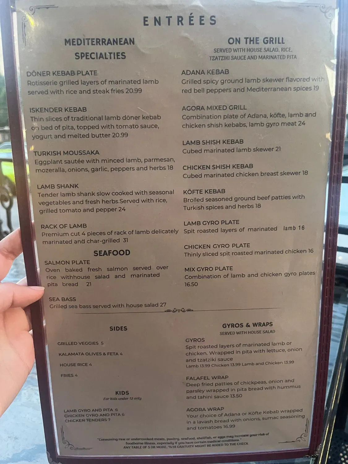 Menu 5