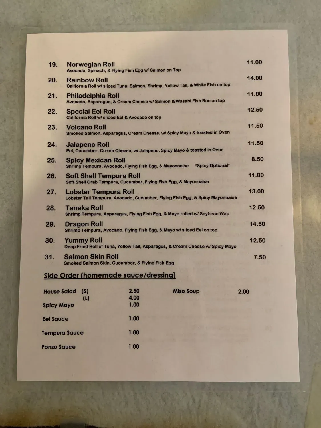 Menu 5