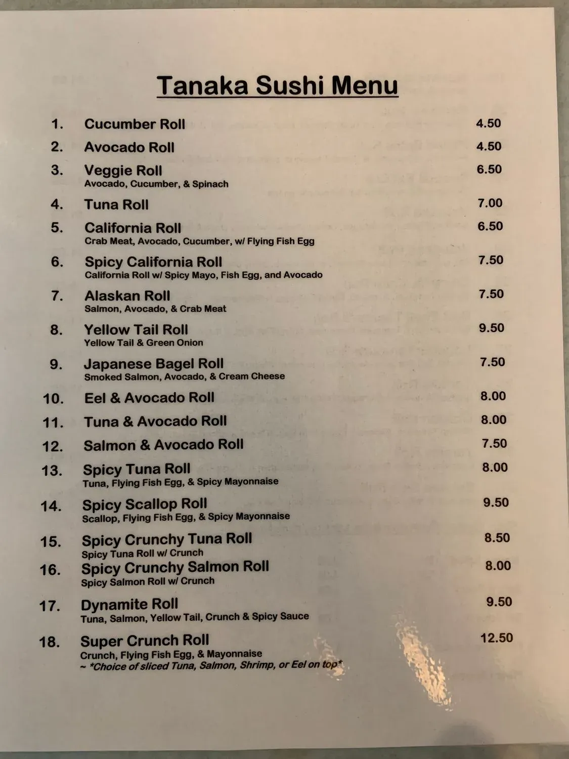 Menu 4