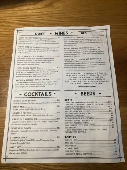 Menu 5