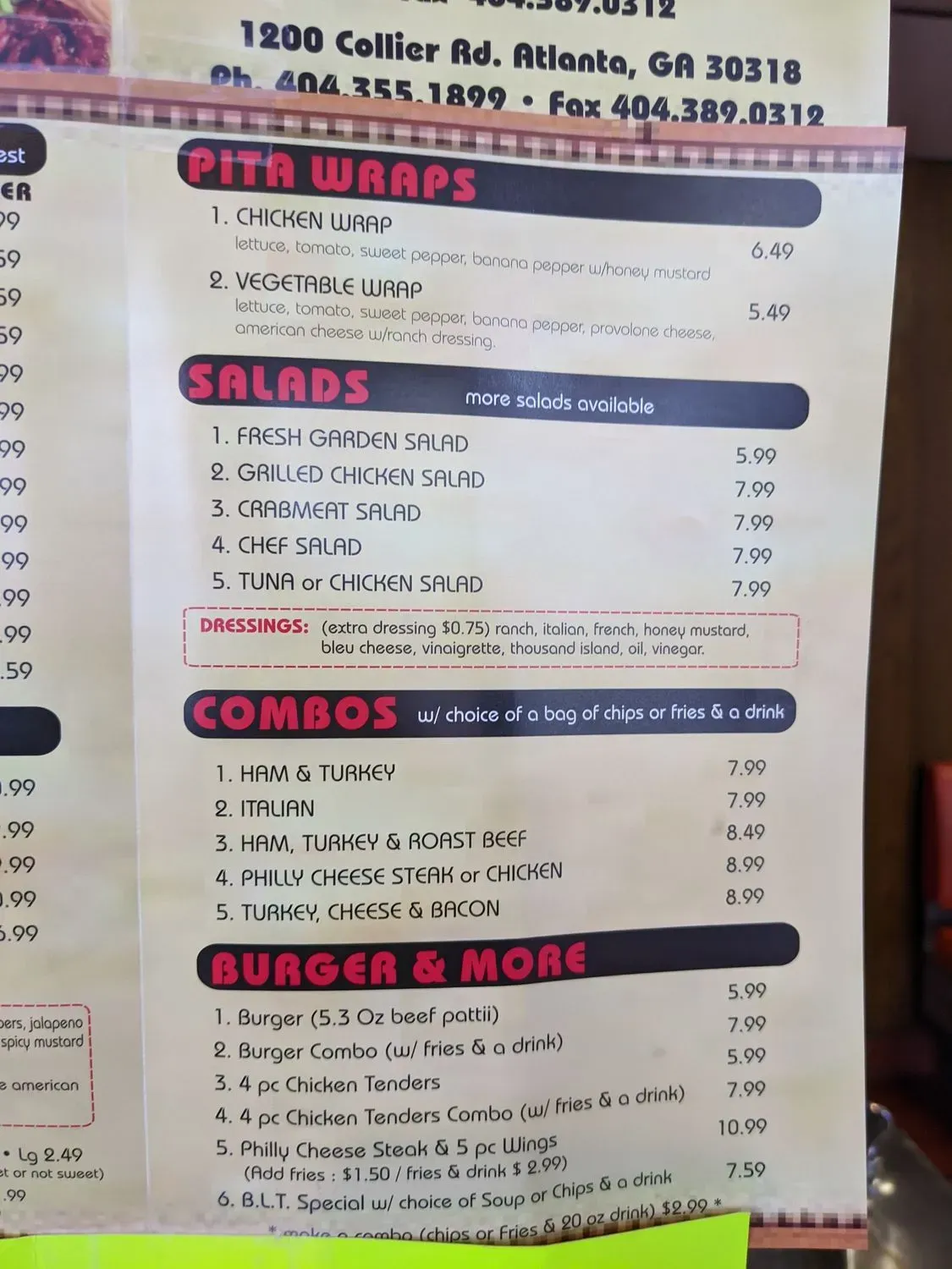 Menu 4