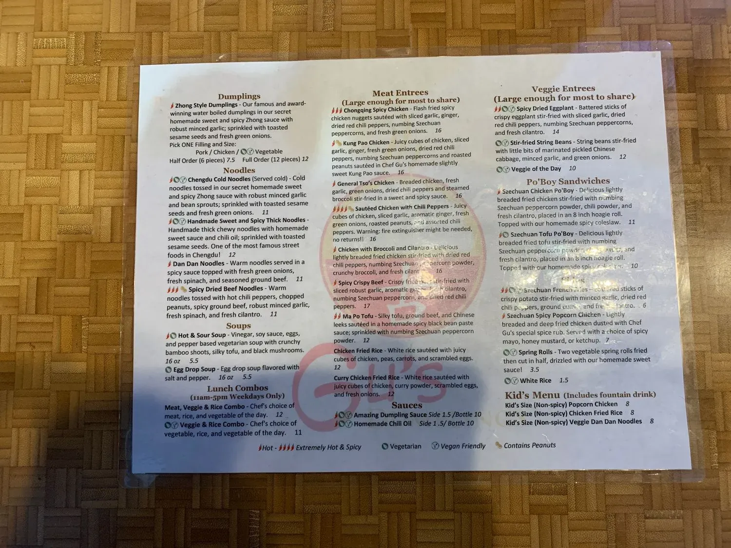 Menu 5