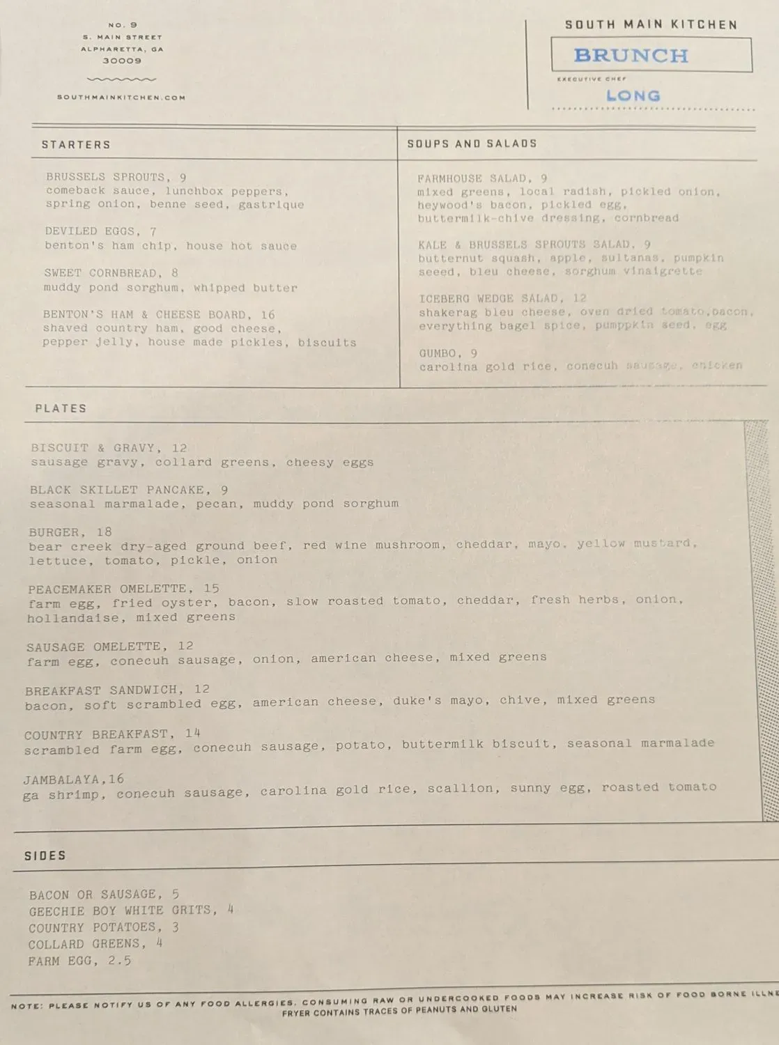 Menu 5